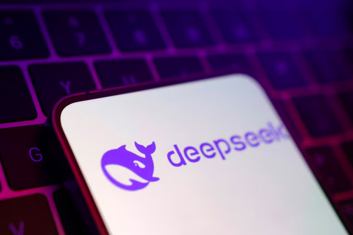 Deepseek logo is seen in this illustration