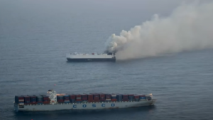 Cargo Ship Carrying 3,000 Cars Ablaze Off Alaska, EV Fire Blamed